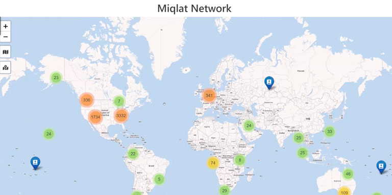 Map of Miqlat Network